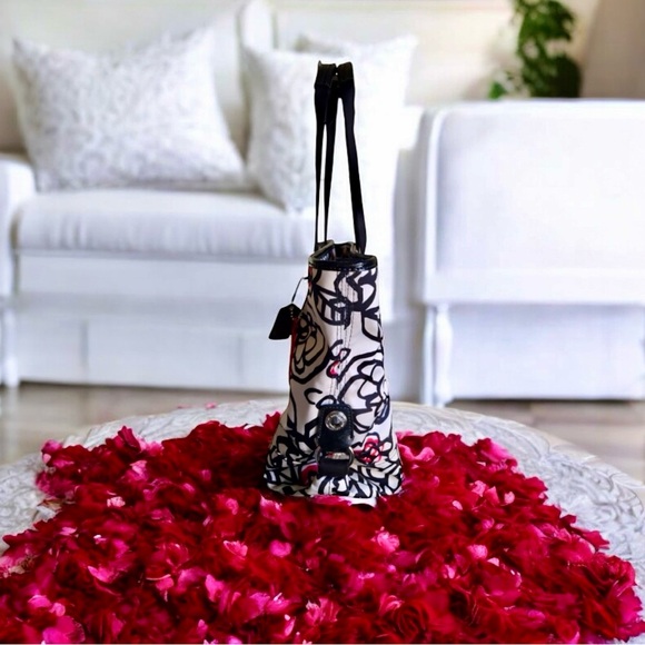 COACH Poppy Kyra Floral Graffiti Tote - Picture 4 of 10